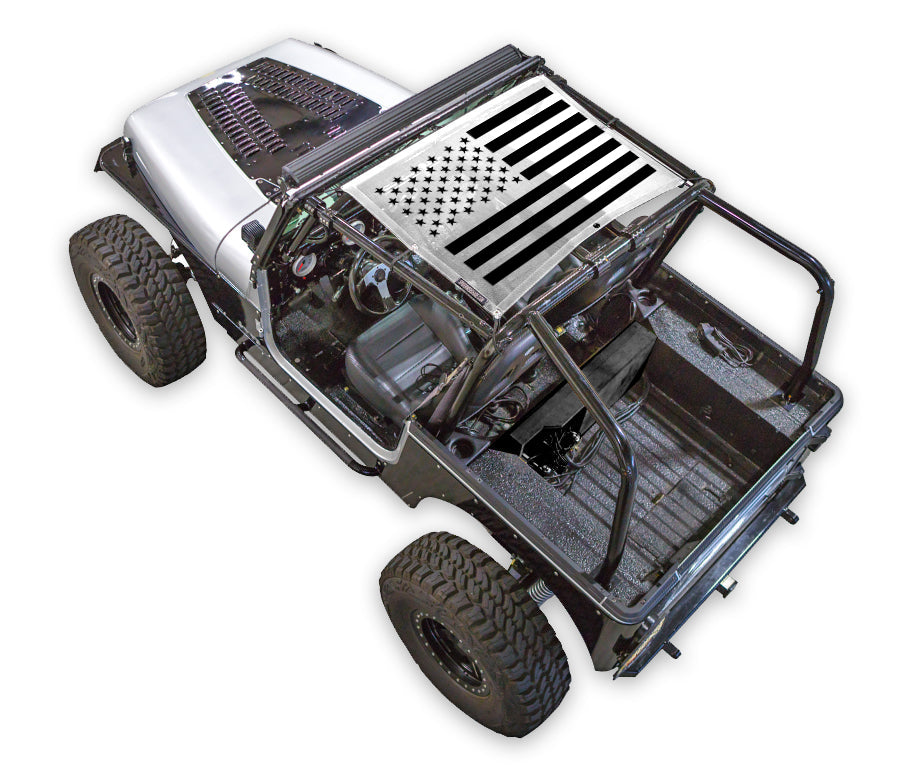 Jeep Wrangler YJ Sun Shade Stock Printed Shade Top (1987–1996)