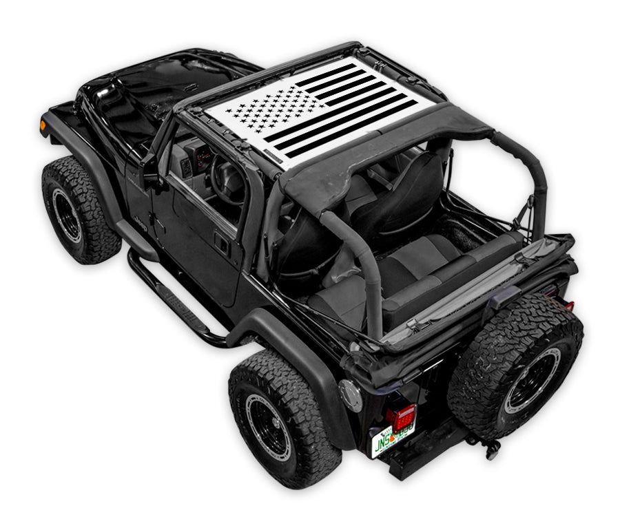 Jeep Wrangler TJ Sun Shade Stock Printed Shade Top (1997–2006)