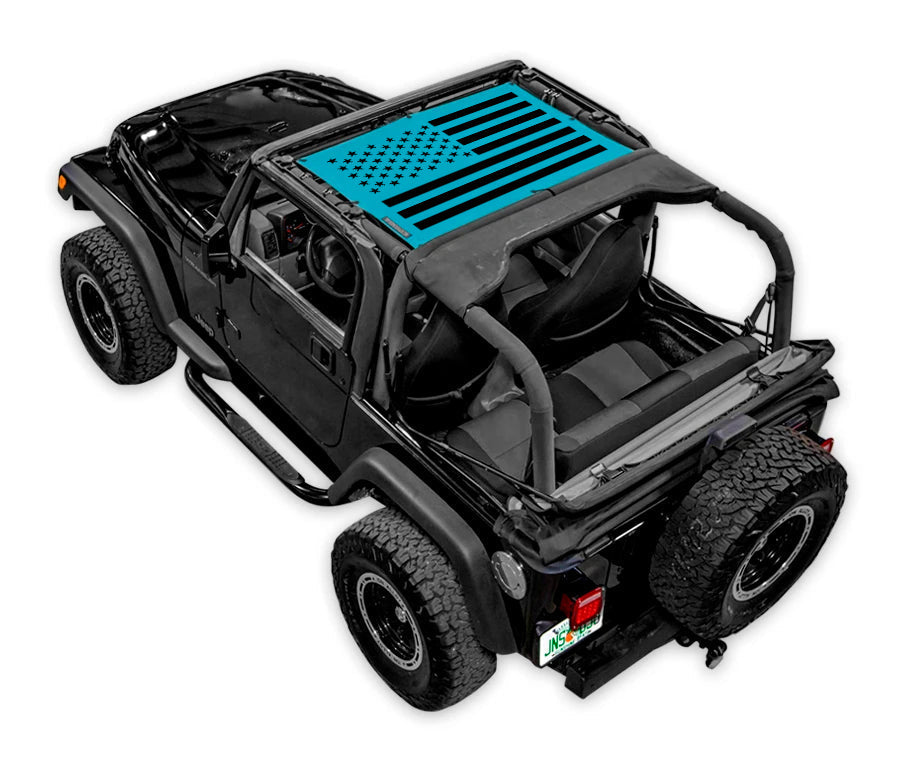 Jeep Wrangler TJ Sun Shade Stock Printed Shade Top (1997–2006)