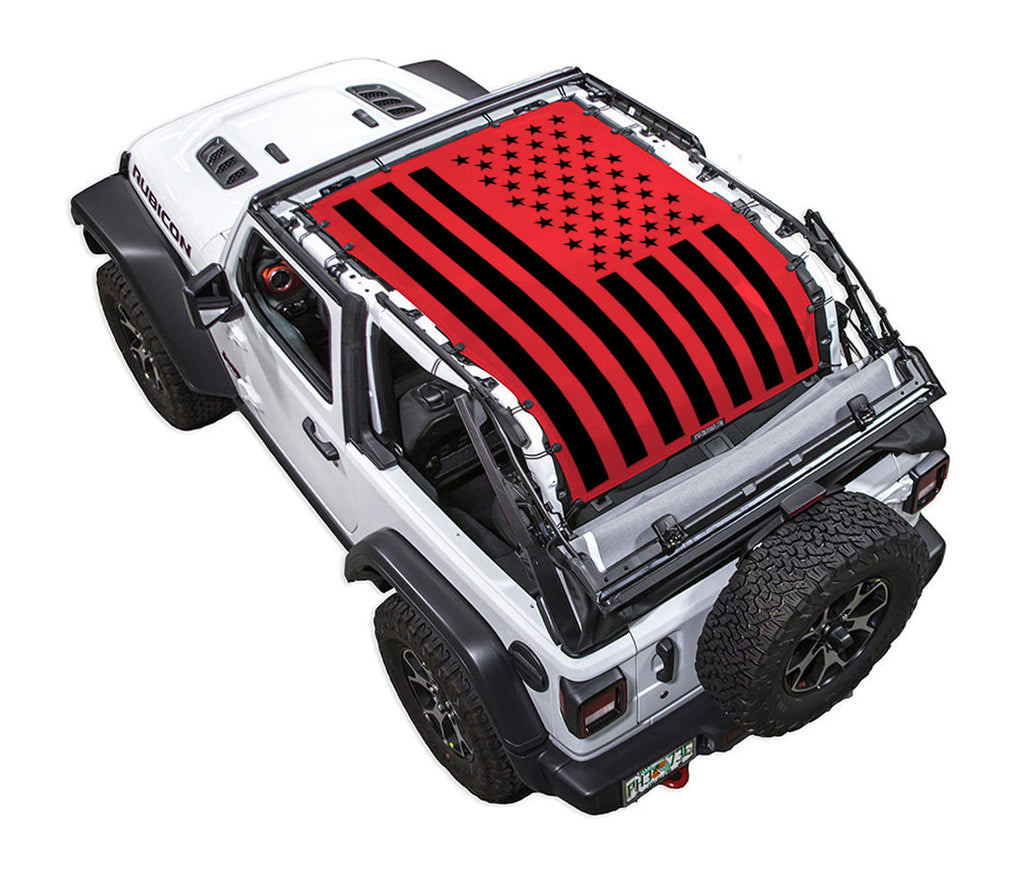 Jeep Wrangler JL 2-Door Sun Shade Stock Printed Shade Top (2018–2026)