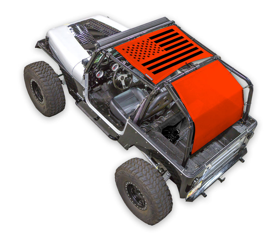 Jeep Wrangler YJ Sun Shade Stock Printed Shade Top (1987–1996)