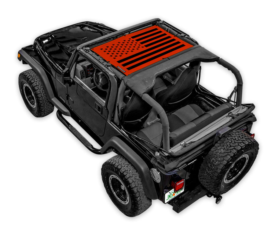 Jeep Wrangler TJ Sun Shade Stock Printed Shade Top (1997–2006)