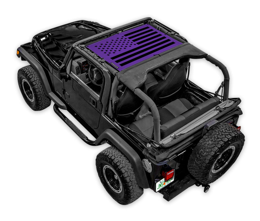 Jeep Wrangler TJ Sun Shade Stock Printed Shade Top (1997–2006)