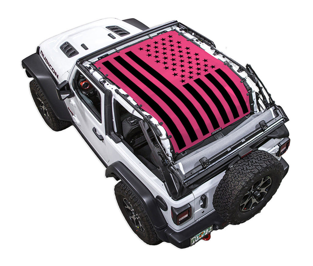 Jeep Wrangler JL 2-Door Sun Shade Stock Printed Shade Top (2018–2026)
