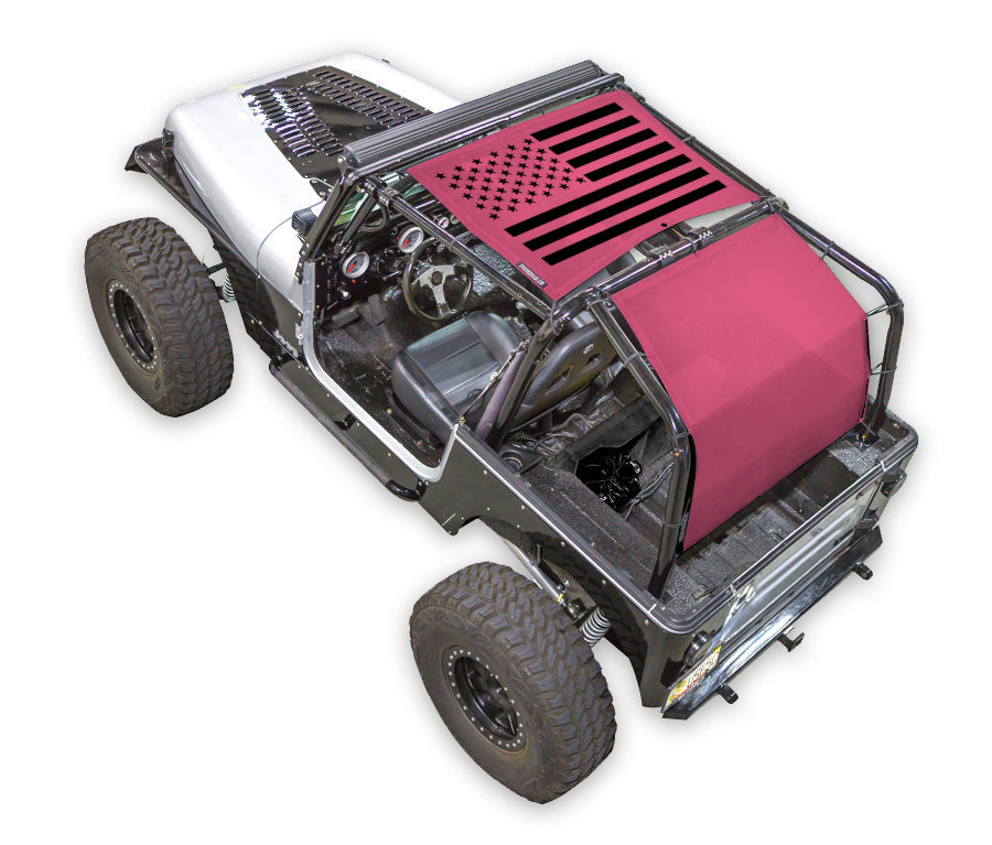 Jeep Wrangler YJ Sun Shade Stock Printed Shade Top (1987–1996)
