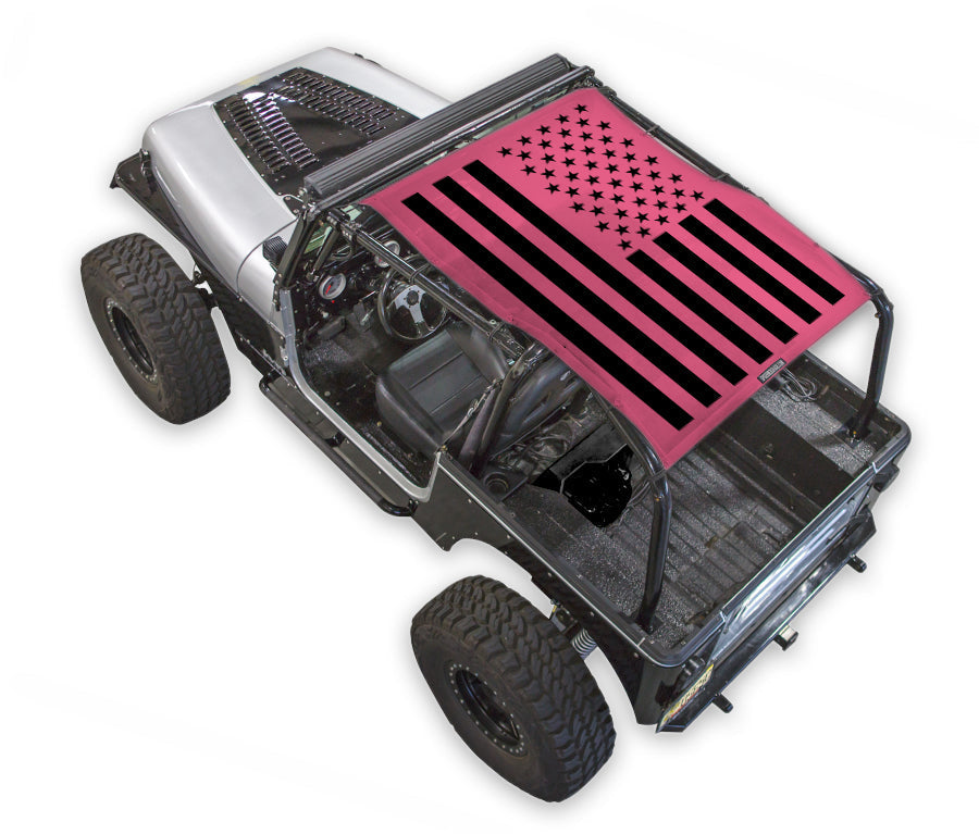 Jeep Wrangler YJ Sun Shade Stock Printed Shade Top (1987–1996)