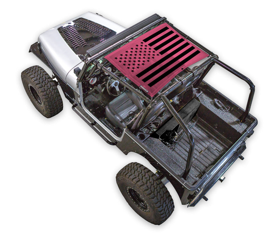 Jeep Wrangler YJ Sun Shade Stock Printed Shade Top (1987–1996)