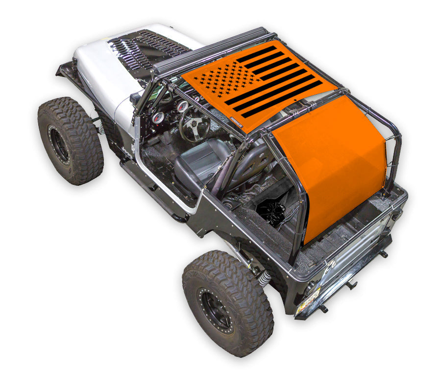 Jeep Wrangler YJ Sun Shade Stock Printed Shade Top (1987–1996)