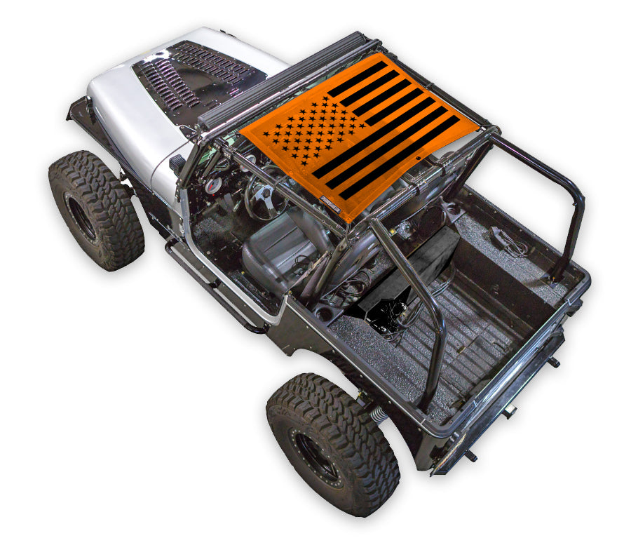 Jeep Wrangler YJ Sun Shade Stock Printed Shade Top (1987–1996)