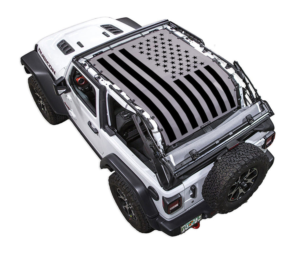 Jeep Wrangler JL 2-Door Sun Shade Stock Printed Shade Top (2018–2026)