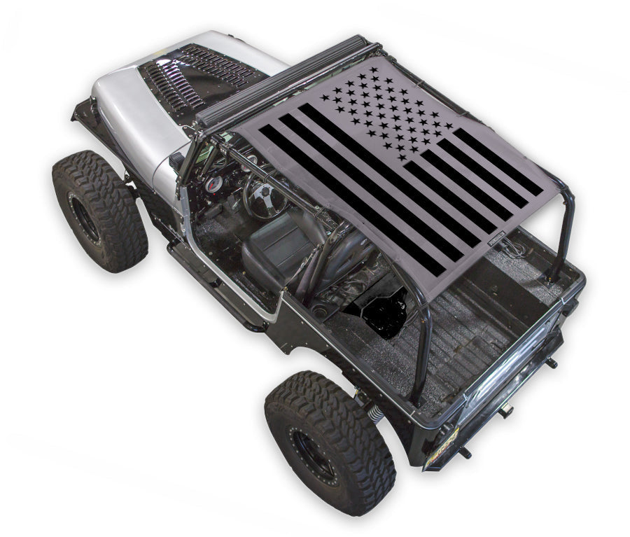 Jeep Wrangler YJ Sun Shade Stock Printed Shade Top (1987–1996)
