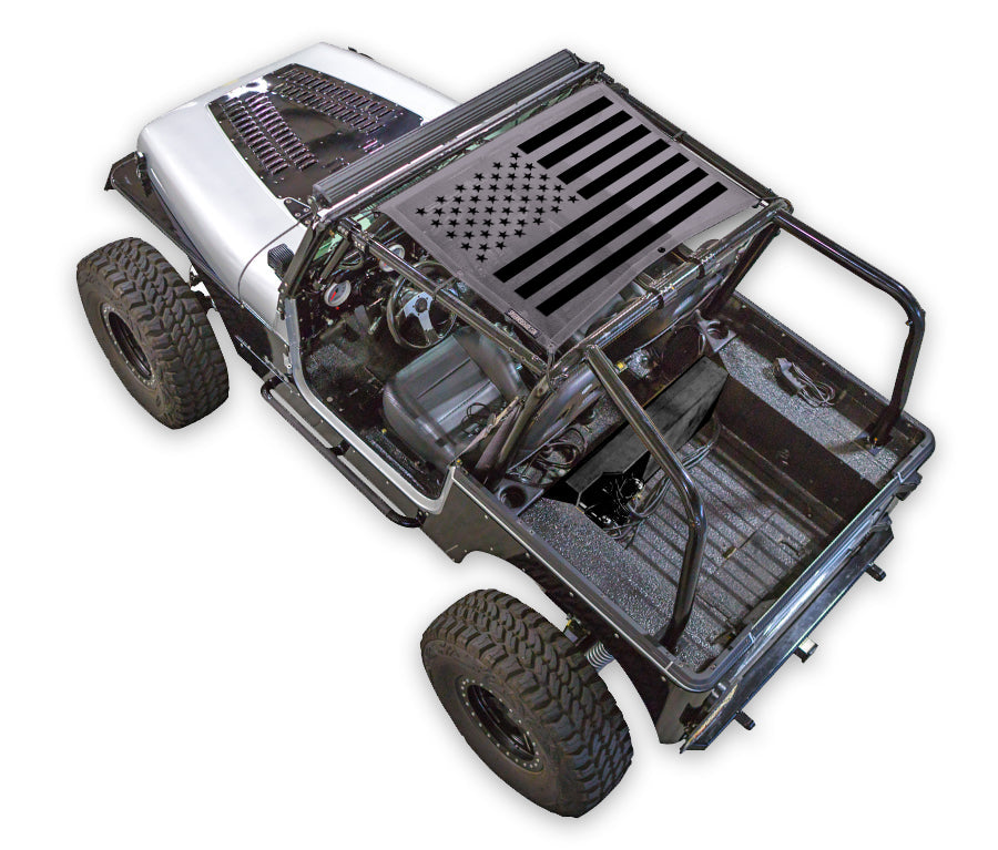 Jeep Wrangler YJ Sun Shade Stock Printed Shade Top (1987–1996)