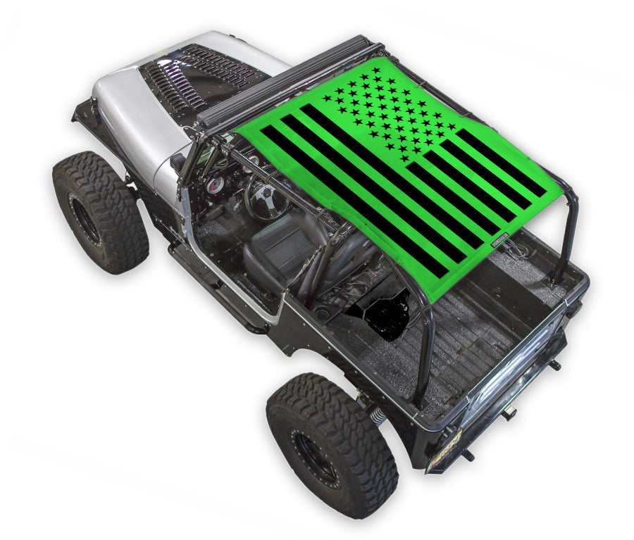 Jeep Wrangler YJ Sun Shade Stock Printed Shade Top (1987–1996)