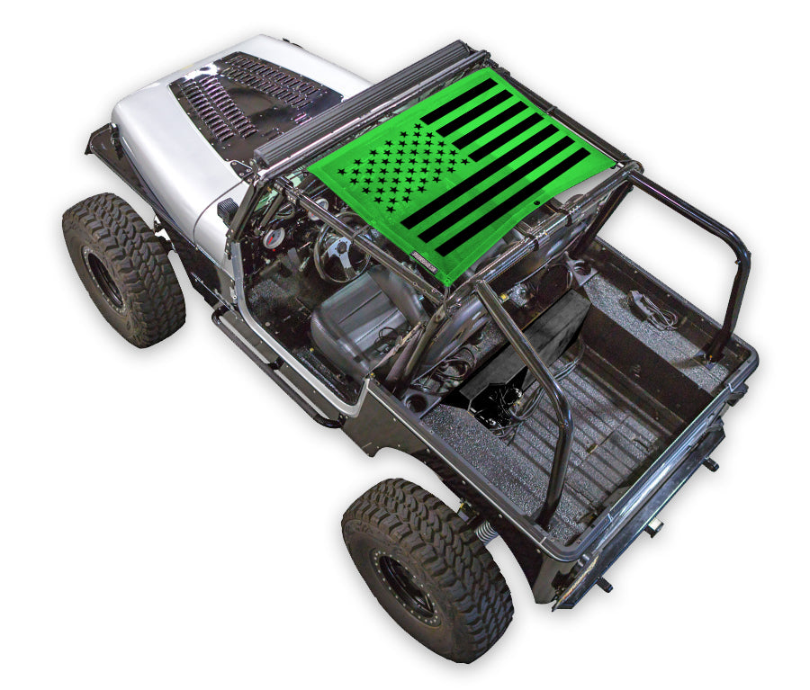 Jeep Wrangler YJ Sun Shade Stock Printed Shade Top (1987–1996)