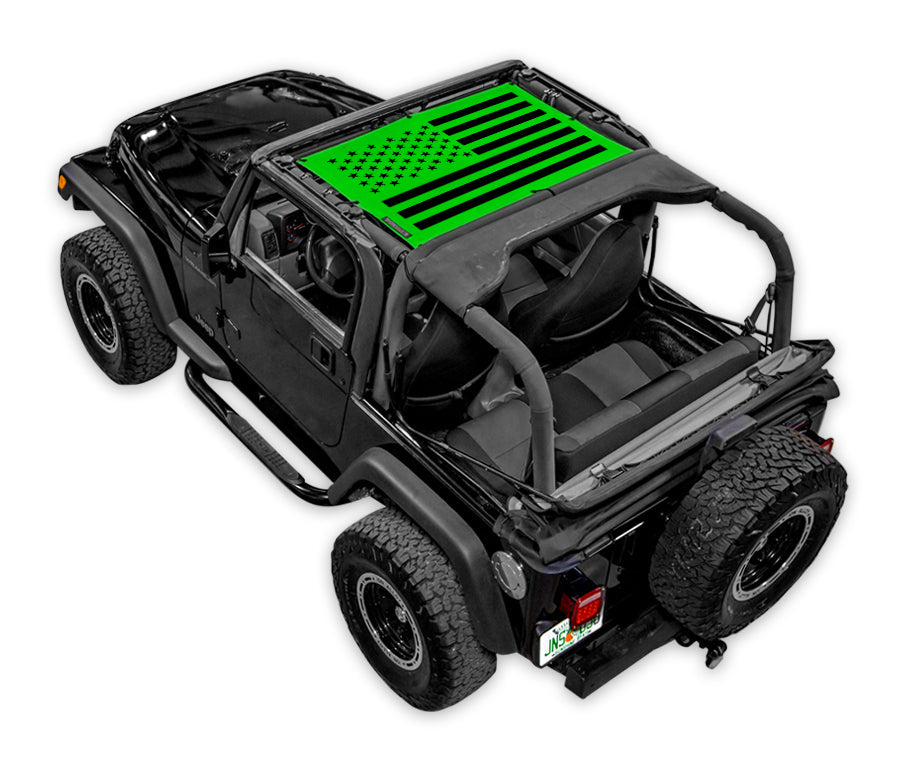 Jeep Wrangler TJ Sun Shade Stock Printed Shade Top (1997–2006)