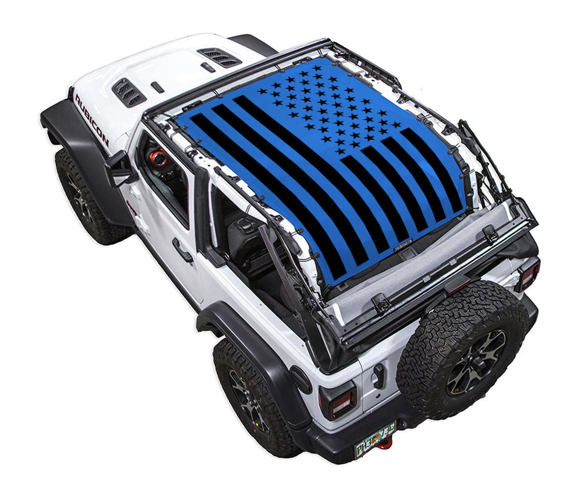 Jeep Wrangler JL 2-Door Sun Shade Stock Printed Shade Top (2018–2026)