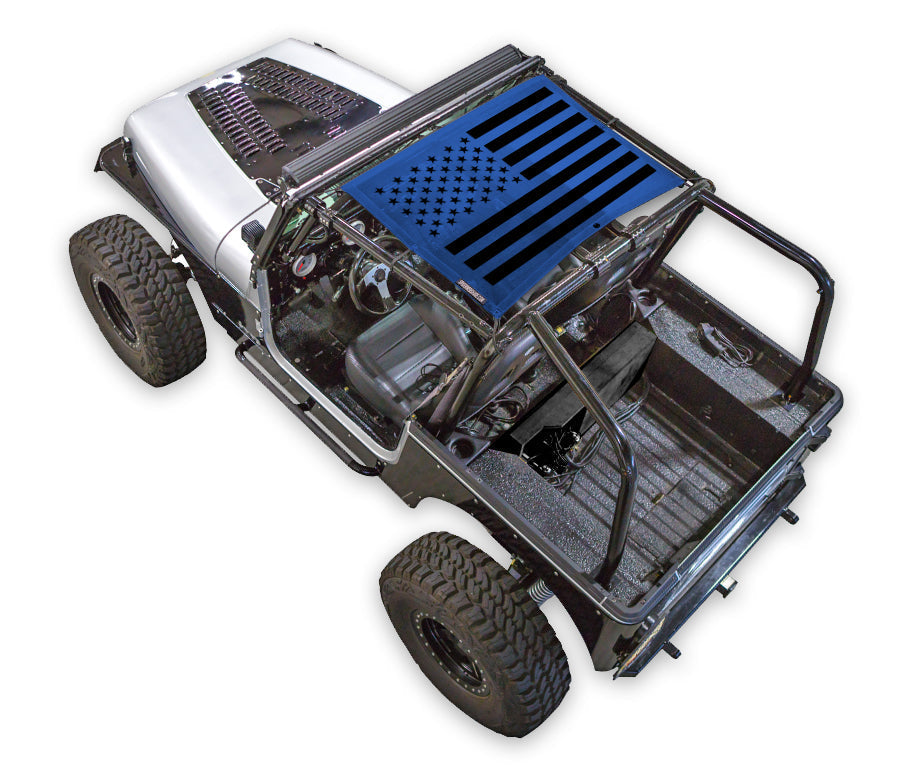 Jeep Wrangler YJ Sun Shade Stock Printed Shade Top (1987–1996)