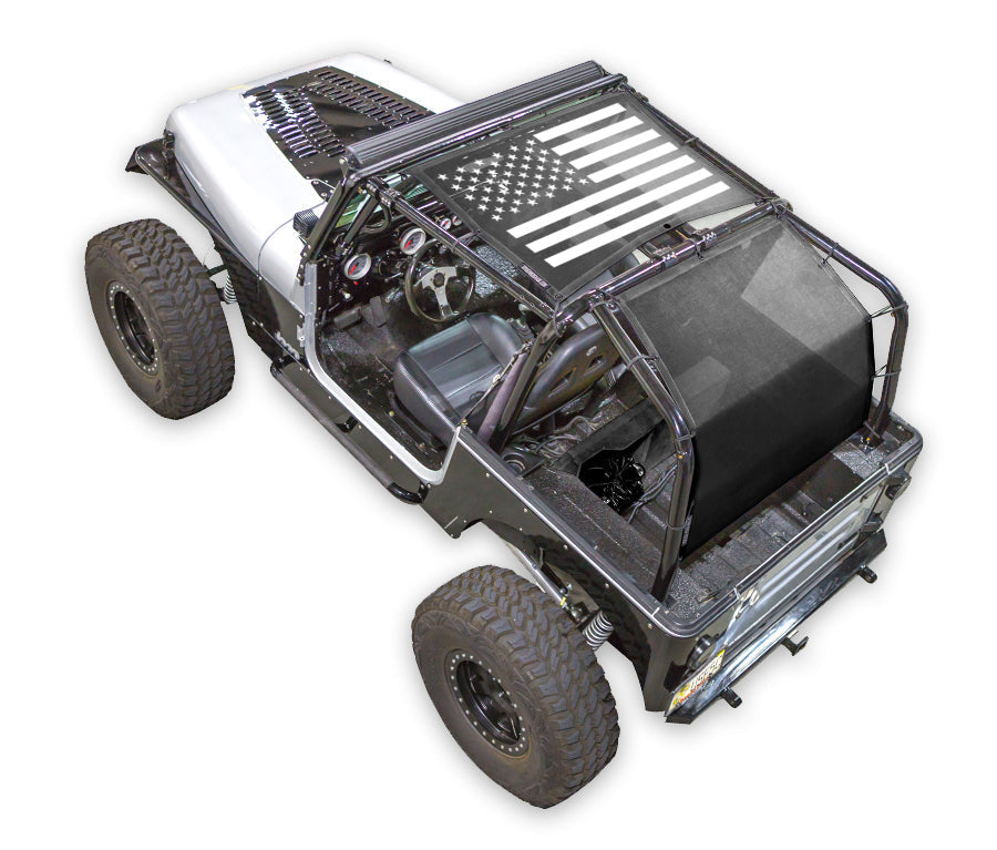 Jeep Wrangler YJ Sun Shade Stock Printed Shade Top (1987–1996)
