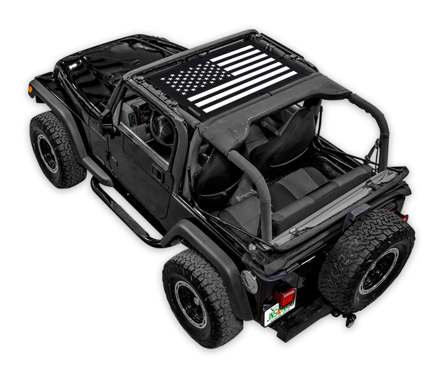 Jeep Wrangler TJ Sun Shade Stock Printed Shade Top (1997–2006)