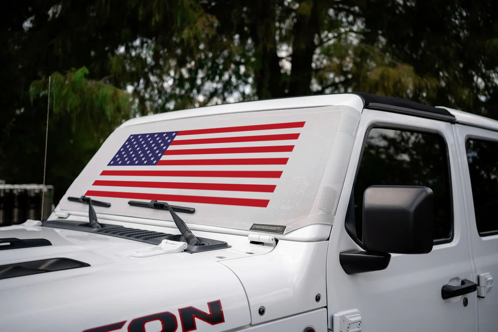 Jeep Wrangler (JL, JT, JK) and Jeep Gladiator Stock Printed Solar Shield (2007-2026)