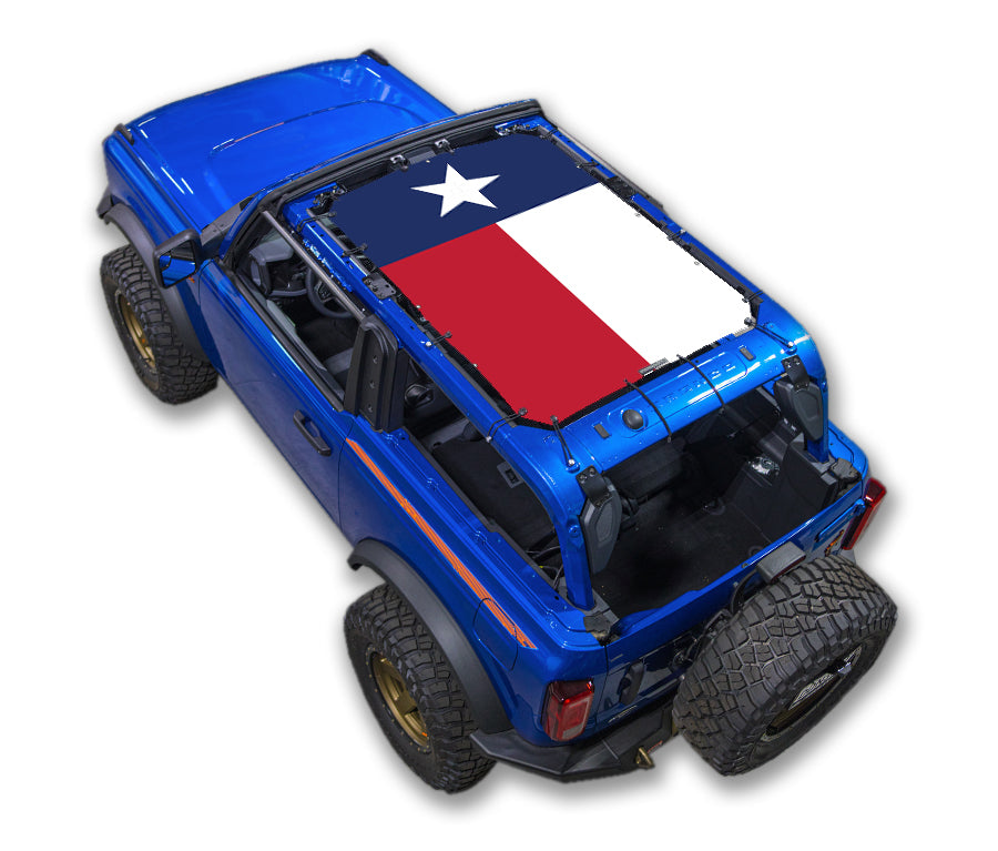 Ford Bronco Sun Shade Stock Printed Shade Top (2021–2026)