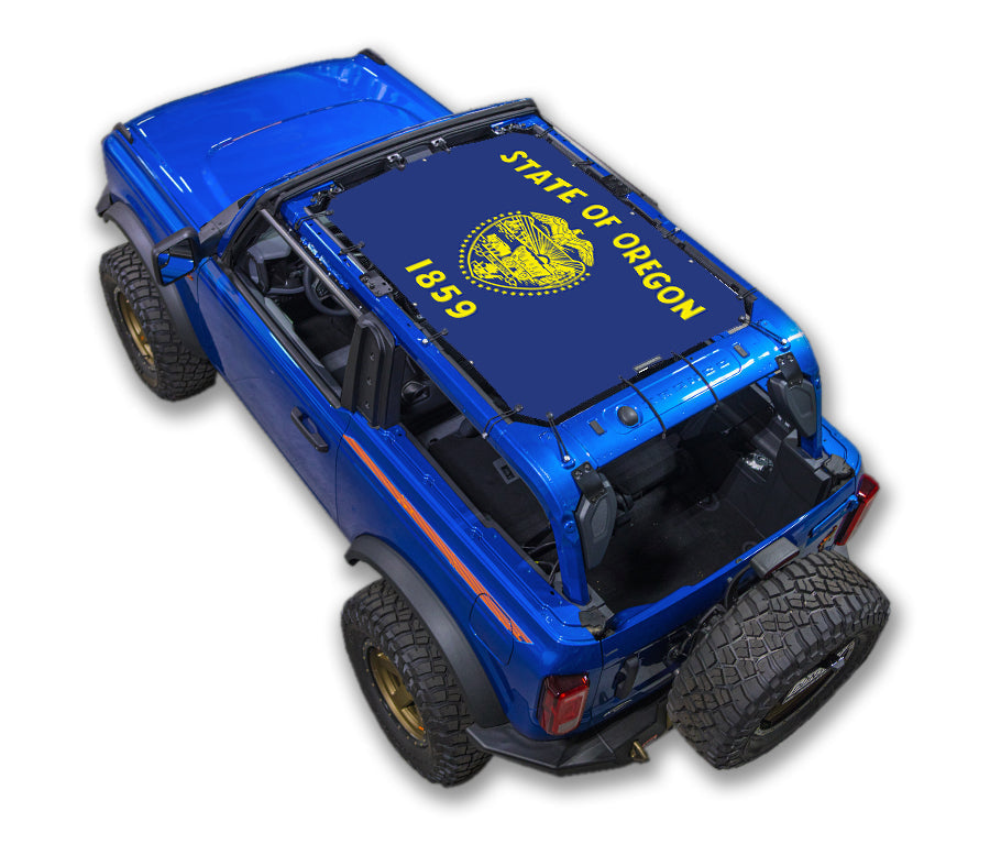 Ford Bronco Sun Shade Stock Printed Shade Top (2021–2026)