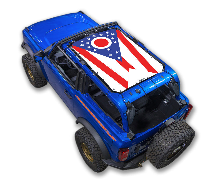 Ford Bronco Sun Shade Stock Printed Shade Top (2021–2026)