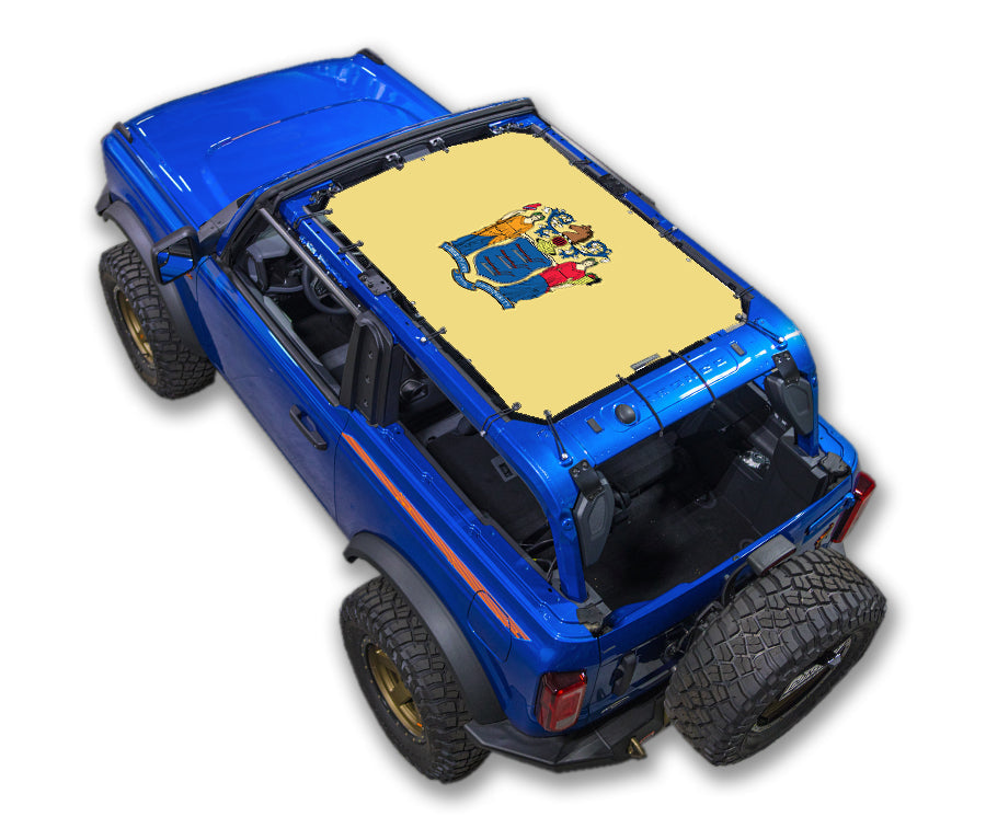 Ford Bronco Sun Shade Stock Printed Shade Top (2021–2026)