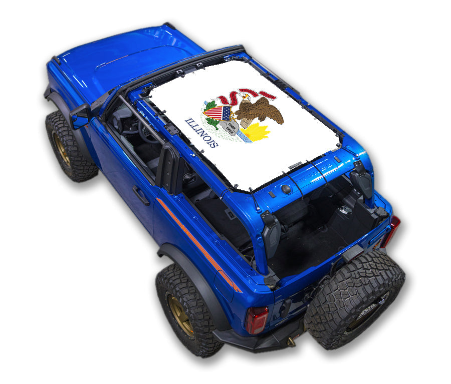 Ford Bronco Sun Shade Stock Printed Shade Top (2021–2026)