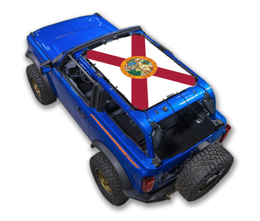 Ford Bronco Sun Shade Stock Printed Shade Top (2021–2026)