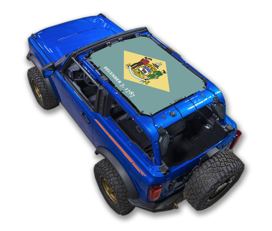 Ford Bronco Sun Shade Stock Printed Shade Top (2021–2026)