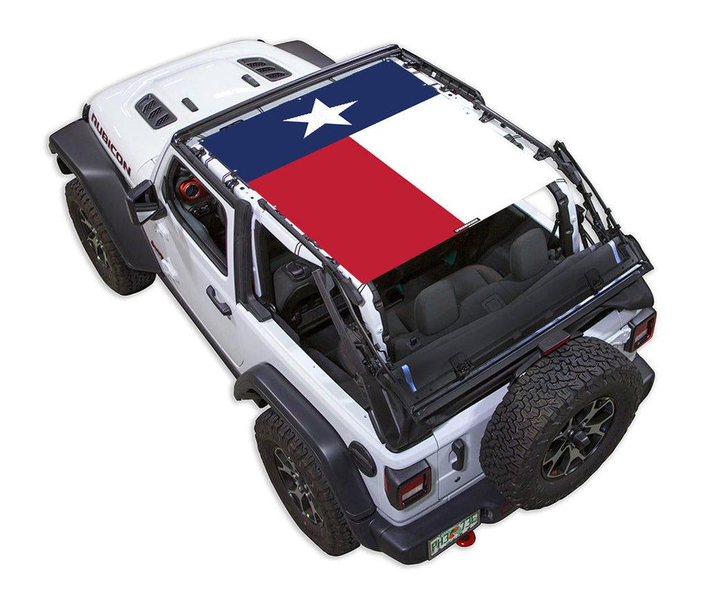 Jeep Wrangler JL 2-Door Sun Shade Stock Printed Shade Top (2018–2026)