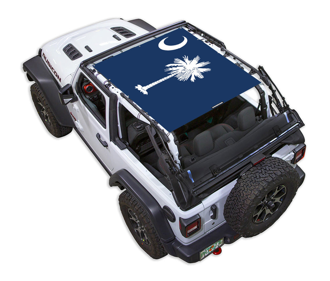 Jeep Wrangler JL 2-Door Sun Shade Stock Printed Shade Top (2018–2026)