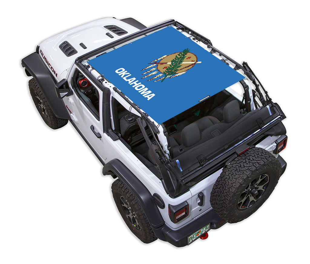 Jeep Wrangler JL 2-Door Sun Shade Stock Printed Shade Top (2018–2026)