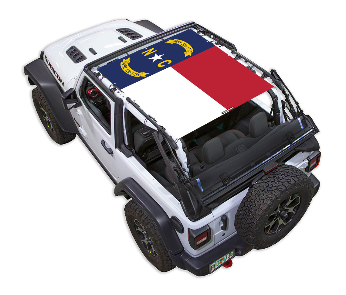 Jeep Wrangler JL 2-Door Sun Shade Stock Printed Shade Top (2018–2026)