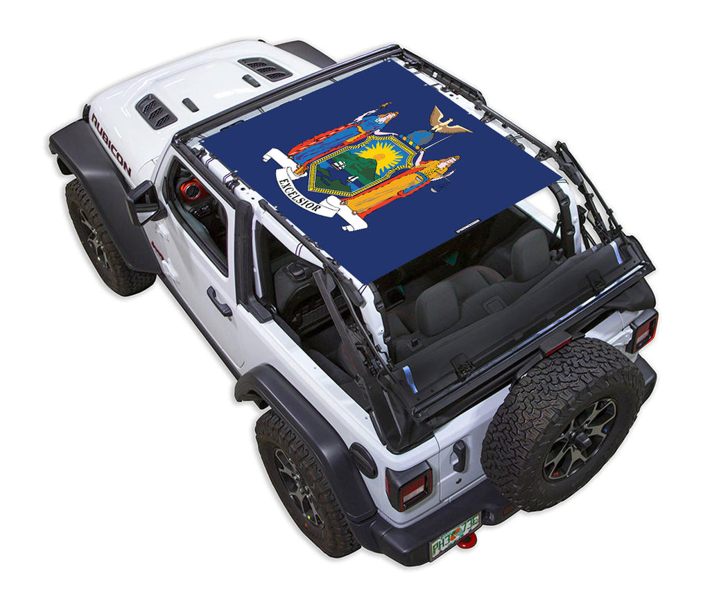 Jeep Wrangler JL 2-Door Sun Shade Stock Printed Shade Top (2018–2026)