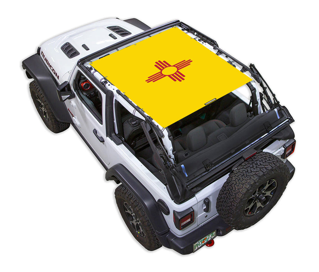 Jeep Wrangler JL 2-Door Sun Shade Stock Printed Shade Top (2018–2026)