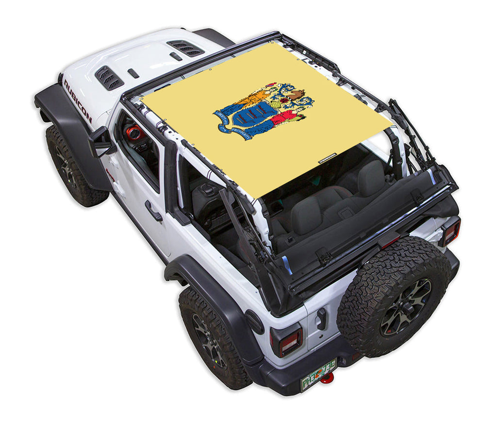 Jeep Wrangler JL 2-Door Sun Shade Stock Printed Shade Top (2018–2026)