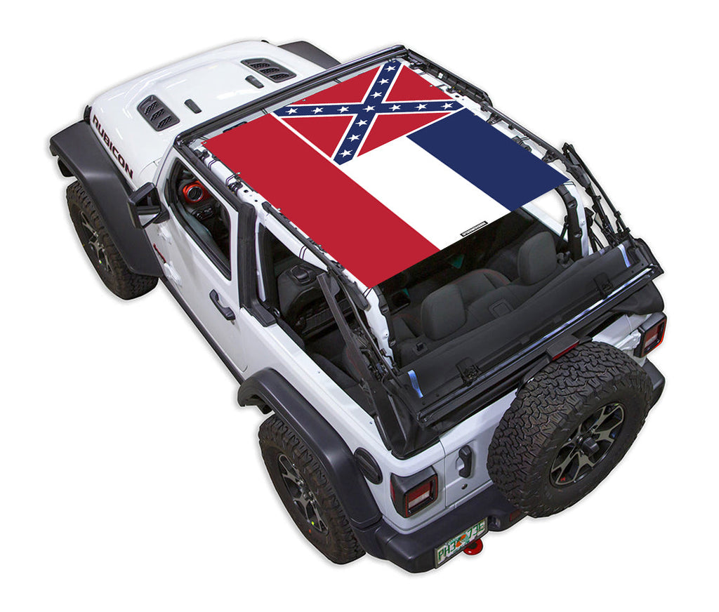 Jeep Wrangler JL 2-Door Sun Shade Stock Printed Shade Top (2018–2026)