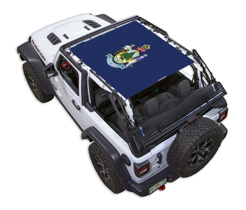 Jeep Wrangler JL 2-Door Sun Shade Stock Printed Shade Top (2018–2026)