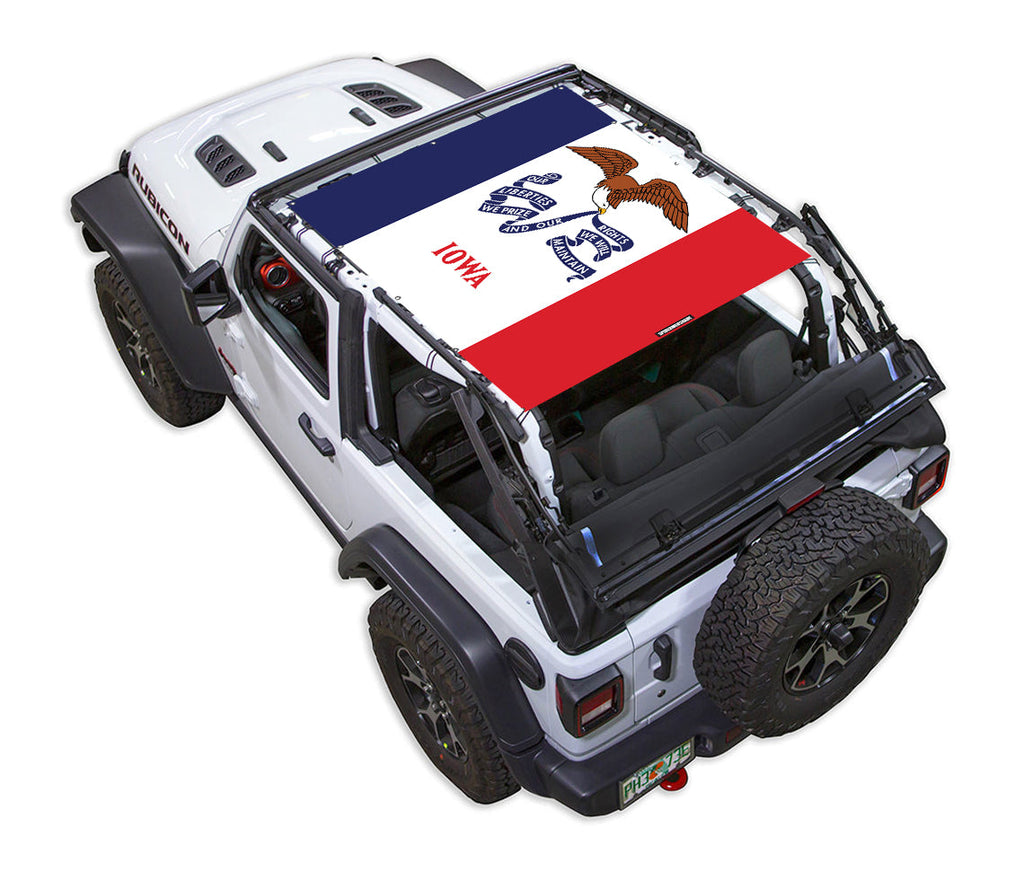 Jeep Wrangler JL 2-Door Sun Shade Stock Printed Shade Top (2018–2026)
