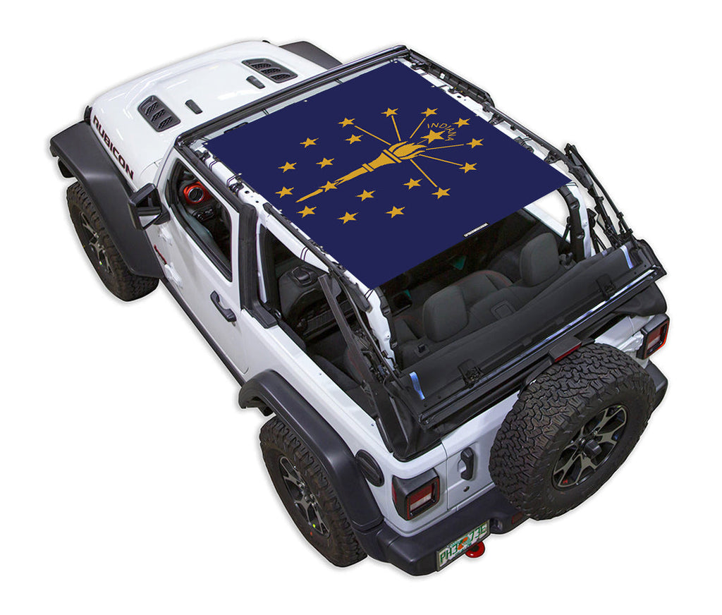 Jeep Wrangler JL 2-Door Sun Shade Stock Printed Shade Top (2018–2026)