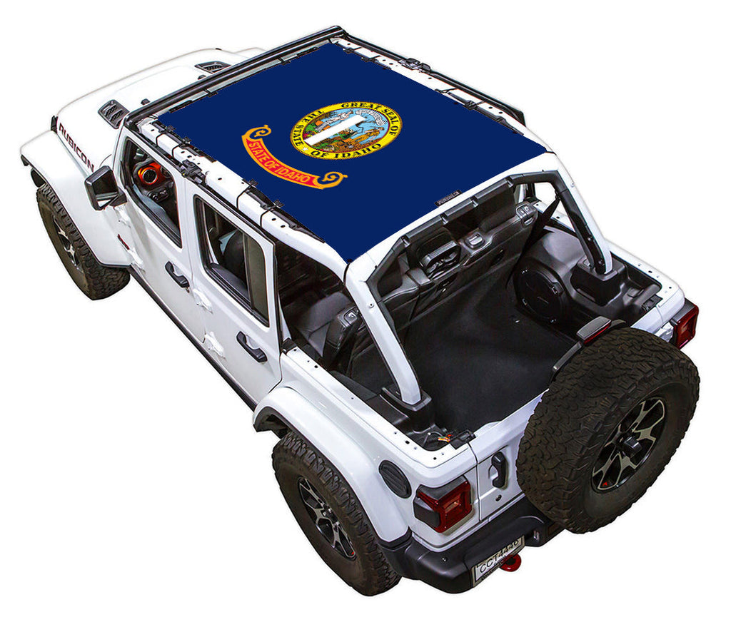 Jeep Wrangler JLU 4-Door Sun Shade Stock Printed Shade Top (2018–2026)