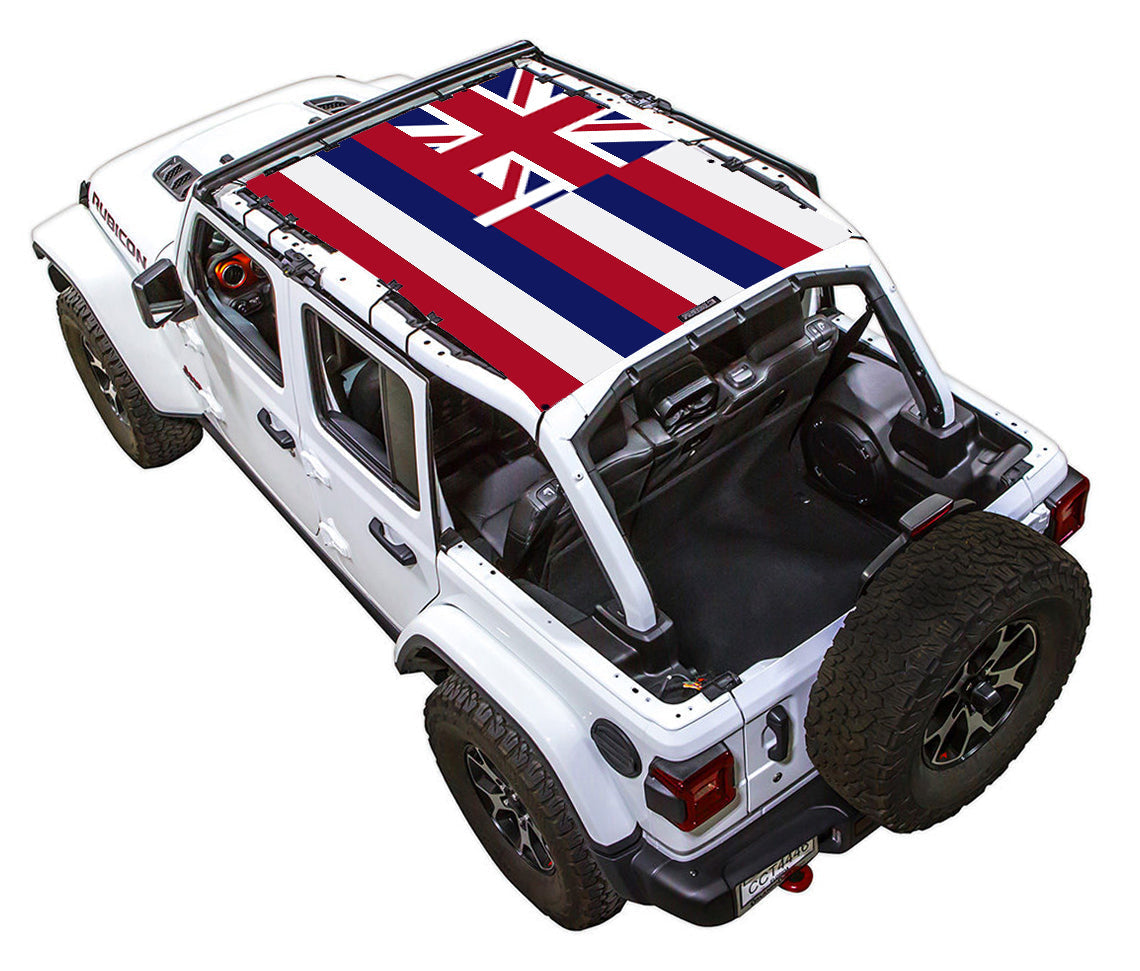 Jeep Wrangler JLU 4-Door Sun Shade Stock Printed Shade Top (2018–2026)