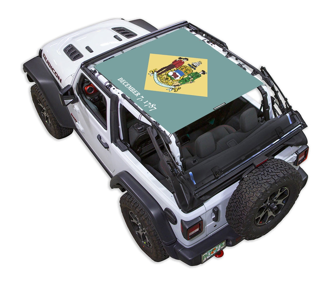 Jeep Wrangler JL 2-Door Sun Shade Stock Printed Shade Top (2018–2026)