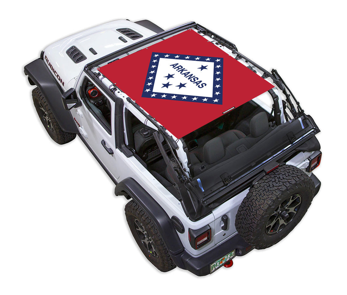Jeep Wrangler JL 2-Door Sun Shade Stock Printed Shade Top (2018–2026)