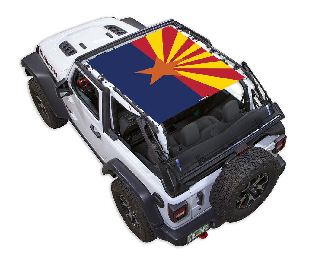 Jeep Wrangler JL 2-Door Sun Shade Stock Printed Shade Top (2018–2026)