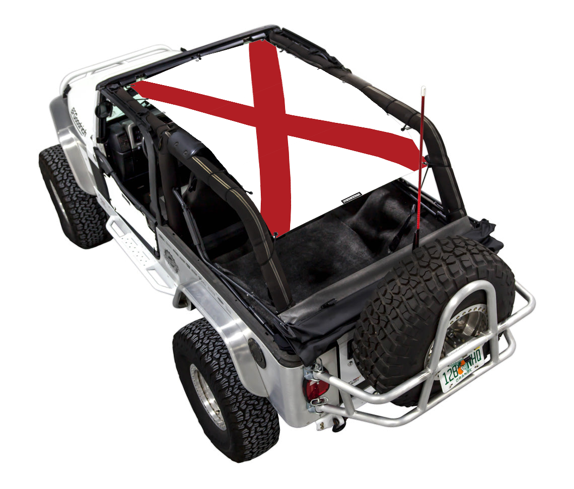 Jeep Wrangler LJ Sun Shade Stock Printed Shade Top (2004–2006)