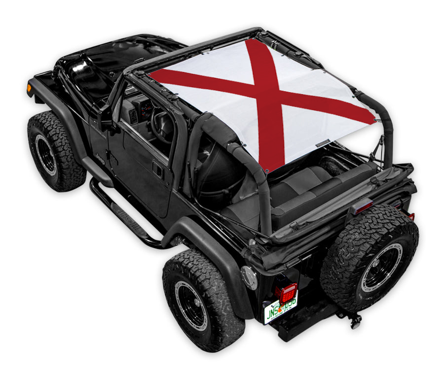 Jeep Wrangler TJ Sun Shade Stock Printed Shade Top (1997–2006)
