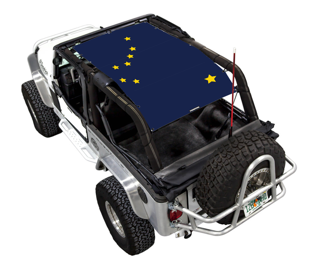 Jeep Wrangler LJ Sun Shade Stock Printed Shade Top (2004–2006)
